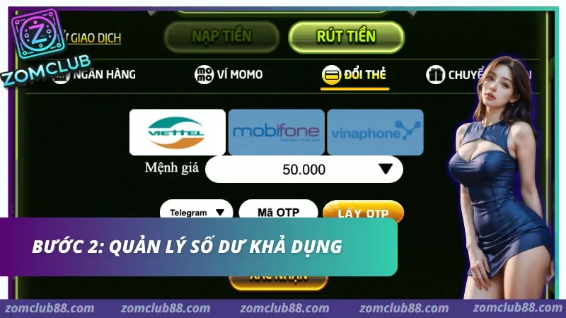 Giao diện quản trị được thiết kế chuẩn iGaming, hỗ trợ hội viên tra soát trạng thái lệnh rút tiền nhanh Zomclub một cách minh bạch.