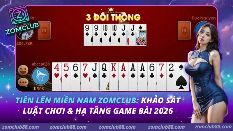 Tiến lên miền Nam Zomclub: Khảo sát luật chơi & Hạ tầng Game bài 2026